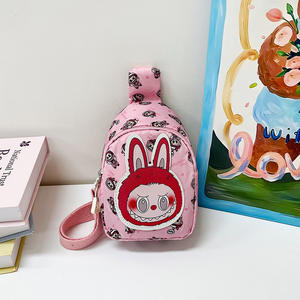 かわいい Bubu 子供用 バックパック キュート ミニ チェストバッグ クロスボディ カートゥーン 小銭入れ キッズ 誕生日プレゼント メッセンジャーバッグ - Product Image 5