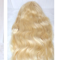 Perruque brésilienne en cheveux humains Remy blonds de qualité supérieure 12A, ondulée, avec dentelle frontale 13x4, sans colle, densité 300%, longue, avec cheveux de bébé naturels