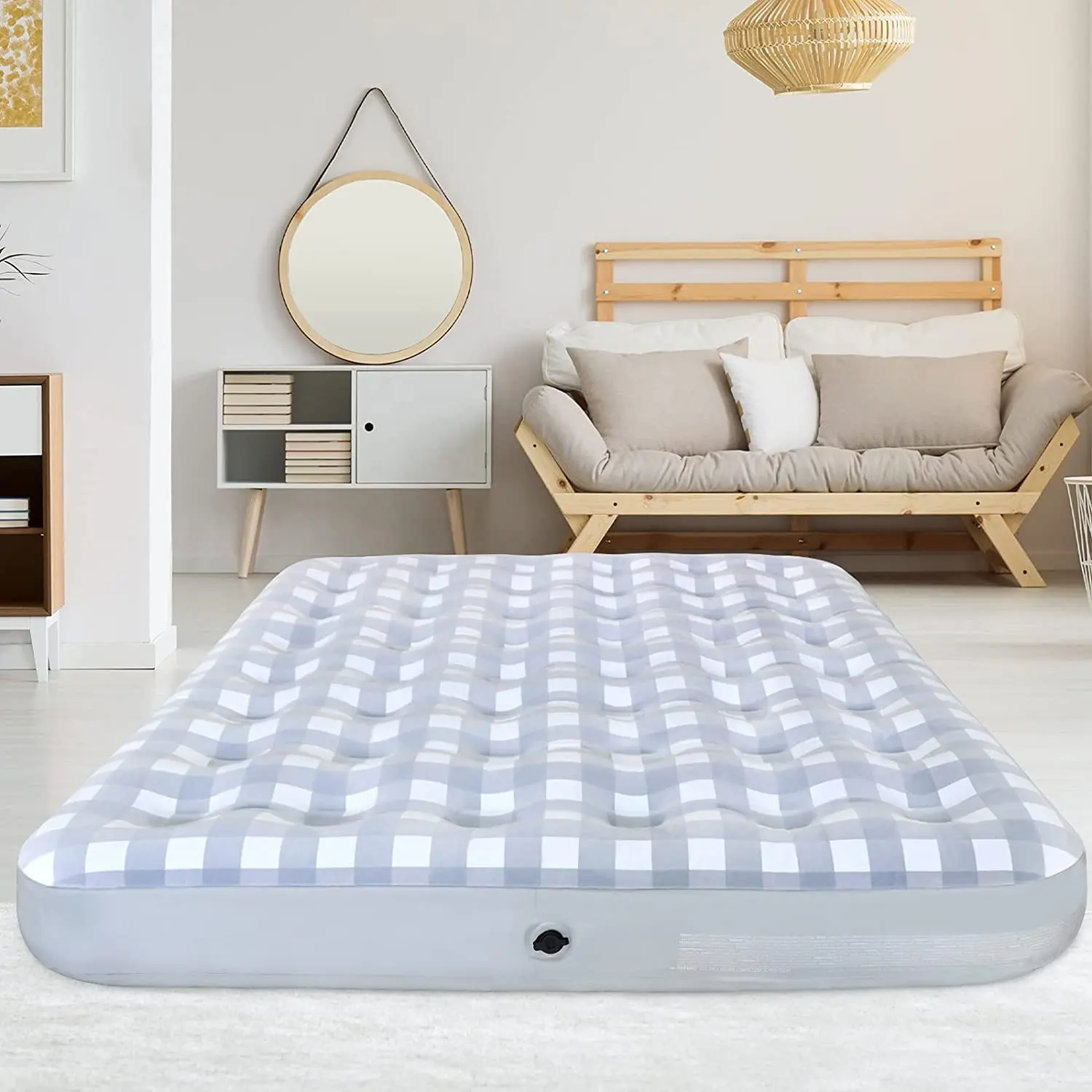 Надувной матрас с накладным наполнителем-переносная надувная воздушная кровать для кемпинга/гостей/путешествий-подарки на новоселье