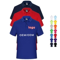 Polos de Color Sólido de Alta Calidad, Logotipo Personalizado, Ropa Urbana, Estilo Casual de Negocios, Algodón y Poliéster, Anti-pilling, Transpirable, Talla Grande