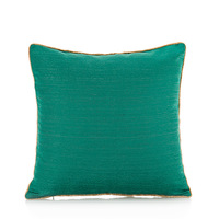 Innermor abstrait géométrique Floral taie d'oreiller vert foncé lisse Satin Jacquard tissé Technique pour canapé décor housse de coussin