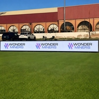 Écran LED couleur SMD P10 7000cd haute luminosité pour publicité périmétrique de stades de football en extérieur