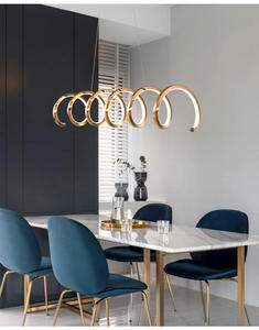 หรูหราแนวนอนห้องนั่งเล่น2022โพสต์ใหม่ที่ทันสมัยโคมระย้าในร่มรับประทานอาหารเชิงพาณิชย์เชิงเส้นออกแบบนำแสงจี้ที่ทันสมัย - Product Image 3