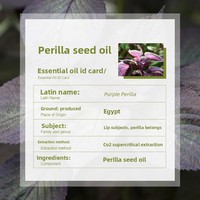 Huile de graines de perilla d'Égypte 500ml, huile végétale supercritique au CO2 pour l'aromathérapie faciale et les soins hydratants de la peau
