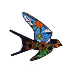 Pin de Solapa de Metal con Diseño Especial de Aves Silvestres, Pin de Esmalte Duro con Diseño de Pájaro Puffin de <span class=keywords><strong>Alaska</strong></span>, Botones y Pines - Product Image 5