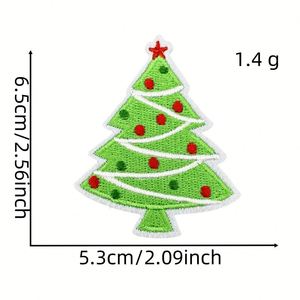 Patch brodé thermocollant en PVC pour vêtements d'enfants, motif renne et flocon de neige classique de Noël, fait main, cadeau DIY - Product Image 5