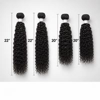 Extensions de Cheveux Synthétiques Bouclés Afro Naturels Noirs, Lot de 4+1 Paquets, Vente en Gros Usine