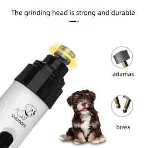 Tondeuse électrique professionnelle pour chiens et chats à 2 vitesses réglables, avec ciseaux et kit de tondeuse à batterie - Product Image 2