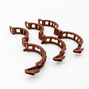 Clips de fixation pour plantes en plastique brun pour jardinage, prêts à être expédiés, pour soutenir les tiges de plantes, clips de greffage pour tomates et concombres, clips pour vignes - Product Image 2