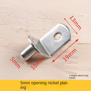 Di chuyển phân vùng phụ kiện phần cứng 5mm 6mm sắt trục hỗ trợ hạt tấm kính kéo Khay cố định Nail Laminate tủ quần áo - Product Image 5