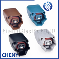 Connecteur étanche automobile femelle 2 broches pour faisceau d'injecteur de carburant 90980-11153 ID-2000/VQ35/2JZ 6189-0573 pour Toyota Lexus