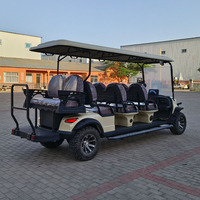 Voiturette de golf électrique chinoise 6 places avec batterie lithium-ion certifiée CE, autonomie 70-90 km, style buggy, à vendre