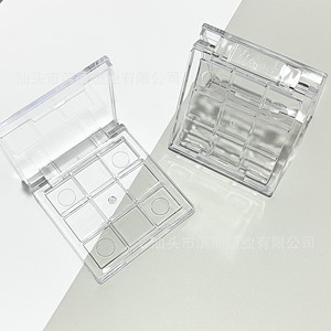 Mini Paleta de Sombras de Ojos Transparente de Nueve Colores, Envase Cosmético de Plástico, Shantou, China - Product Image 4