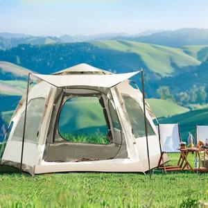 Tente de <span class=keywords><strong>camping</strong></span> extérieure, entièrement automatique, installation rapide, pliable, imperméable et renforcée, pour le <span class=keywords><strong>camping</strong></span> de nuit en groupe - Product Image 1