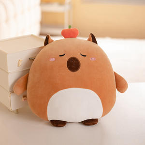 Vente en gros HQ Superbe Coussin Squish en Peluche Animaux de Dessin Animé 3D Gaufrés (Cochon, Dinosaure, Lapin) avec Rembourrage en Coton PP et Maille - Product Image 4