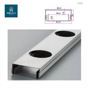 Rail lumineux en alliage d'aluminium anodisé Pixel Light T3-T8, tempéralité 1%, tolérance 1%, pour source lumineuse ponctuelle, pliage, découpe, soudage et décoration - Product Image 2