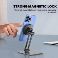 Soporte Magnético para Teléfono |   270 °   Soporte Ajustable Multiángulo para Teléfono de Escritorio, para el Hogar, Oficina, Trabajo y Entretenimiento