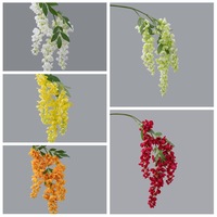 Fleurs de glycine artificielles en cascade INS Faux fleurs esthétiques pour la décoration intérieure étagère décor Faux plantes