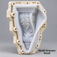 Moule décoratif en résine Tietuo + noyau en silicone PU C294-G1 – Partenaire de moules haute précision à long terme avec support technique