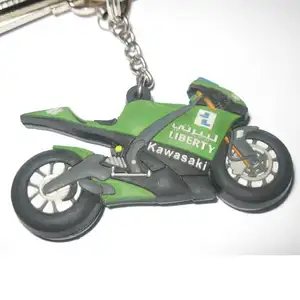 Best seller regalo di promozione moto moto morbido catena chiave del pvc personalizza catena chiave di gomma