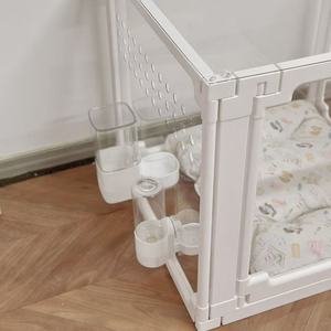Valla Transparente para Mascotas de ABS PET con Orificio para Bebedero, Fácil Instalación, Seguridad Interior para Perros Pequeños - Product Image 3
