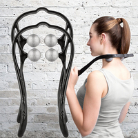 Outil de massage musculaire des tissus profonds à main pour outil de massage des points d'auto-pression du cou