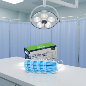 <span class=keywords><strong>Masque</strong></span> facial médical de type IIR pour adultes avec écran transparent en plastique, protection contre les éclaboussures, anti-buée et protection des yeux - Product Image 1