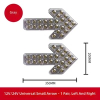 Feux indicateurs LED à flèche pour camions-citerne et véhicules de voirie, clignotants d'avertissement double clignotement, en plastique
