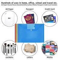 Transparent personnalisé A4 Document PP Portefeuilles extensibles avec Logo personnalisé pour l'école Utilisation de la marque JYL