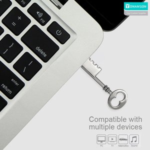 <strong>Vintage</strong> Metal Key 2.0 USB <strong>Flash</strong> Drive with Custom Logo 3.0 USB Memory Stick 8GB 16GB 32GB 64GB 128GB Pen Drive Zip Drive - Product Image 6