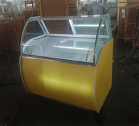 Vitrine Réfrigérée Simple Température à Refroidissement Direct Kolice, 2 Portes, pour Crèmes Glacées, avec 1 Étagère, Dégivrage Semi-Automatique, Modèle KL-180BM