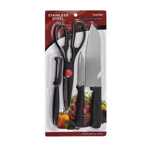Juego de Cuchillos de Cocina de Acero Inoxidable de Fábrica, 8 Piezas, Empaque en Blíster, Caja de Regalo - Product Image 5
