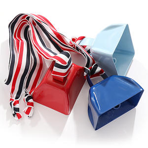 Vendita calda 3 pollici campana personalizzata campanacci in metallo stampa digitale 9 pollici campane incoraggianti giochi di calcio Noise Maker promozione - Product Image 5