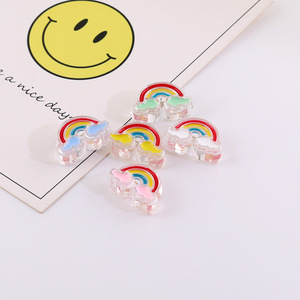Colorful Transparent Acrylic Rainbow <b>Beads</b> For Jewelry Making Scattered <b>Loose</b> <b>Beads</b> Spring 2024 Yiwu Origin - Product Image 1