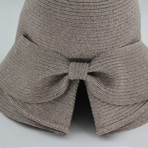 Nouvel été personnalisé MERINO laine tricoté pêcheur femmes européen américain couleur unie chapeau à larges bords - Product Image 6