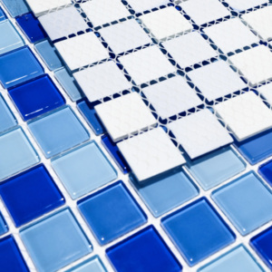 Piastrelle per pavimenti a <span class=keywords><strong>mosaico</strong></span> in vetro cristallo blu per bagno e soggiorno per piscina <span class=keywords><strong>mosaico</strong></span> in <span class=keywords><strong>pietra</strong></span> di marmo in ceramica - Product Image 4