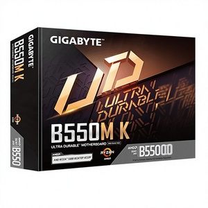 เมนบอร์ด New B550M K AM4 Micro-ATX สำหรับซีพียู 5000/4000/3000 DDR4 3+3 เฟส 2X M.2 PCIe 4.0 USB 3.2 Gen 1 Q-Flash - Product Image 1