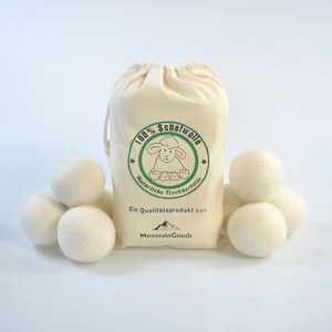 100% 新西兰羊毛有机织物柔软剂XL无化学物质6包7厘米环保羊毛烘干机球 - Product Image 1