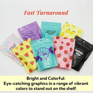 Bolsas de Mylar de 3.5g con Cierre Hermético y Personalizadas, Impresas, Resistentes a los Olores, con Cierre Ziplock para Envasar Golosinas, Dulces y Frutos Secos - Product Image 3