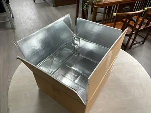 Wholesale Custom Aluminum Foil Cardboard Corrugated Cooler <strong>Boxes</strong> Insulated Shipping Folders for <strong>Frozen</strong> Food Transport China - Product Image 3