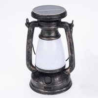 Nouvelle lampe de table LED solaire rechargeable rétro, étanche IP44, certifiée CE, à intensité variable, pour extérieur, sac à dos, camping, randonnée, urgence