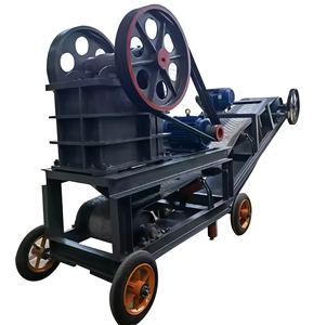 Concasseur à mâchoires portable neuf avec moteur diesel, équipement minier mobile pour pierres/roches, idéal pour la construction et le broyage de minerai - Product Image 1