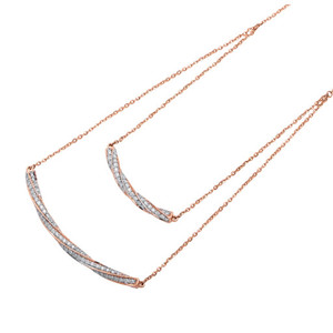 Collar de Oro Rosa de 14 Quilates al por Mayor, 7.530 g de Peso Neto, Proveedor de Joyería Fina Premium B2B, Stock Directo de Fábrica - Product Image 1