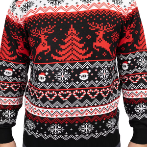 Hot <strong>Sale</strong> Thick Santa Claus Jacquard Sweater <strong>Men</strong> Crew Neck Knit <strong>Jumper</strong> for <strong>Christmas</strong> Party Holiday Gathering Outfit - Product Image 6