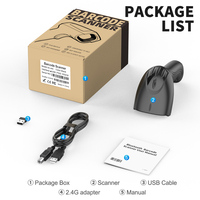 Escáner de Código de Barras Portátil Xincode 2D, Escanea Códigos de Barras, Sensor Inalámbrico de 2.4G, Lector de Códigos QR, para Supermercados y Almacenes, en Venta, Modelo X-9700L