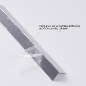 FUXIN Aluminum Alloy 6063 T3-T8 L Shape Tile Edge <b>Trim</b> Bright Black Anodized Waterproof Durable Wall <b>Corner</b> Profile Modern - Product Image 2