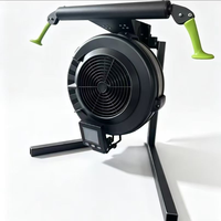 Simulateur de ski à résistance à l'air mural, gain de place, montable sur rack de musculation, pour entraînement cardio fonctionnel en salle de sport