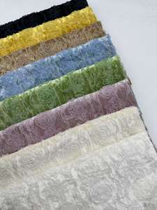 Fabriek Directe Verkoop In Voorraad Lente En Herfst Fluwelen Borduurwerk Rose Borduurwerk Kleding Stof - Product Image 2