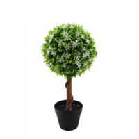 Boule de gazon artificielle décorative pour intérieur, en buis synthétique, arbres, arbustes, guirlande, fausse fleur pour la décoration de jardin