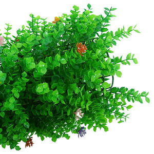 Panel de Plantas Artificiales de 40cmx60cm, Hojas de Alta Simulación, Decoración Verde para Colgar en Interiores - Product Image 4